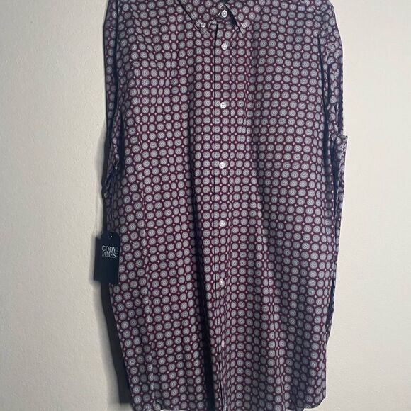 NWT CODY JAMES MEN'S MEDALLION PRINT LONG SLEEVE BUTTON-DOWN WESTERN Medium - Picture 5 of 8